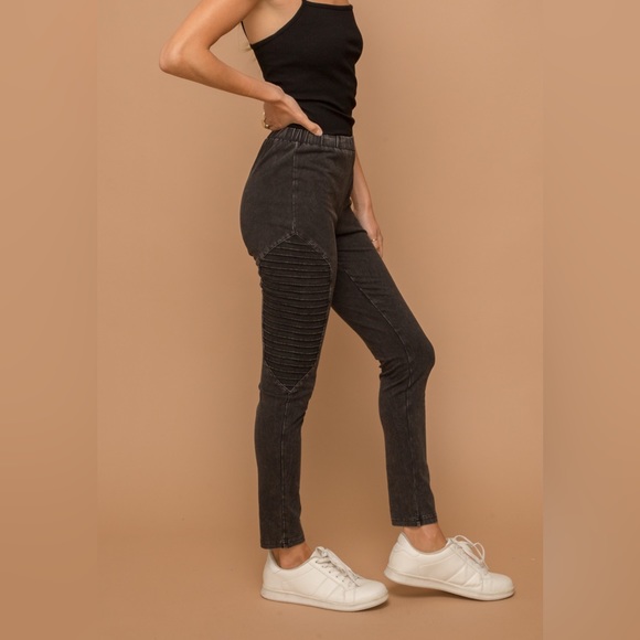 HEM & THREAD ANTHROPOLOGIE MOTO STYLE LEGGINGS ❤️NEW COLLECTION IN STORES❤️ - Picture 3 of 5